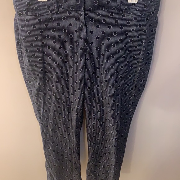 Navy and White Polka Dot Business Pants! - Picture 2 of 4